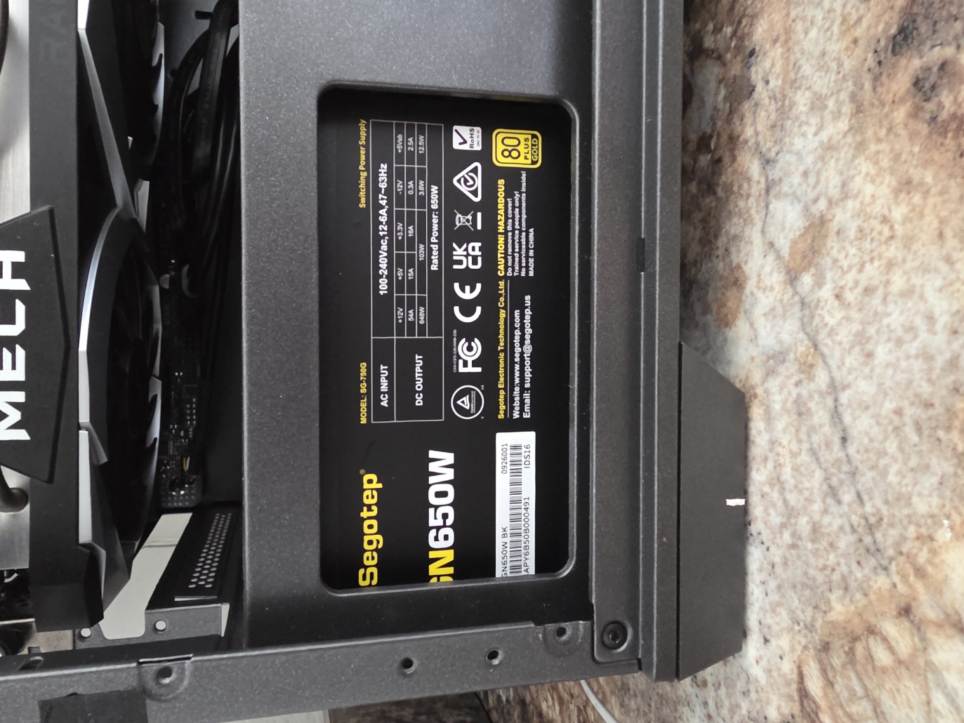 Segotep 650W PSU